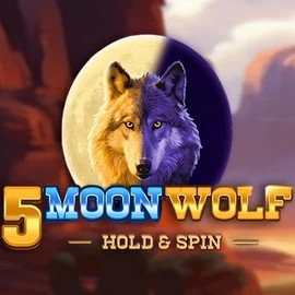 5 Moon Wolf slot logo by Apparat Gaming at Cubet Casino