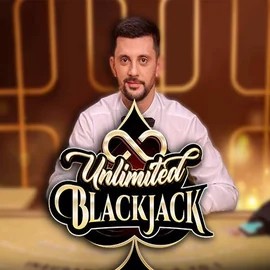 Unlimited Blackjack online game logo by Ezugi on cubet-casino.com